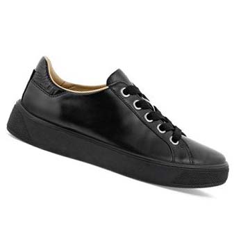 Women's Ecco Street Tray Lx Sneakers Black / Black | SG 261SGL